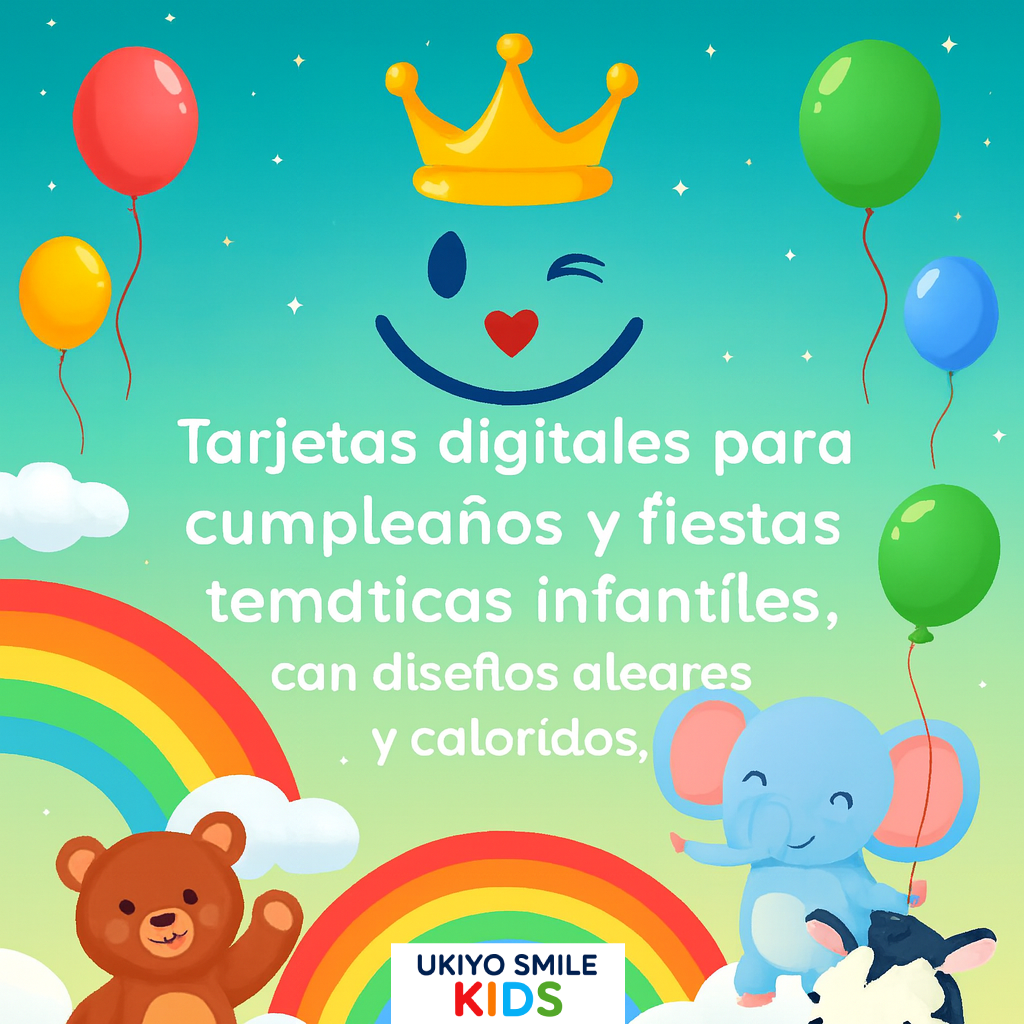 Tarjetas infantiles Ukiyo Smile Kids 🎉